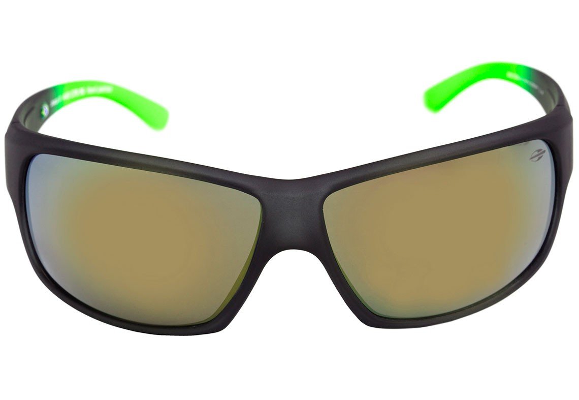 Óculos de Sol Mormaii Joaca II Cinza E Verde Fosco/ Amarelo Espelhado