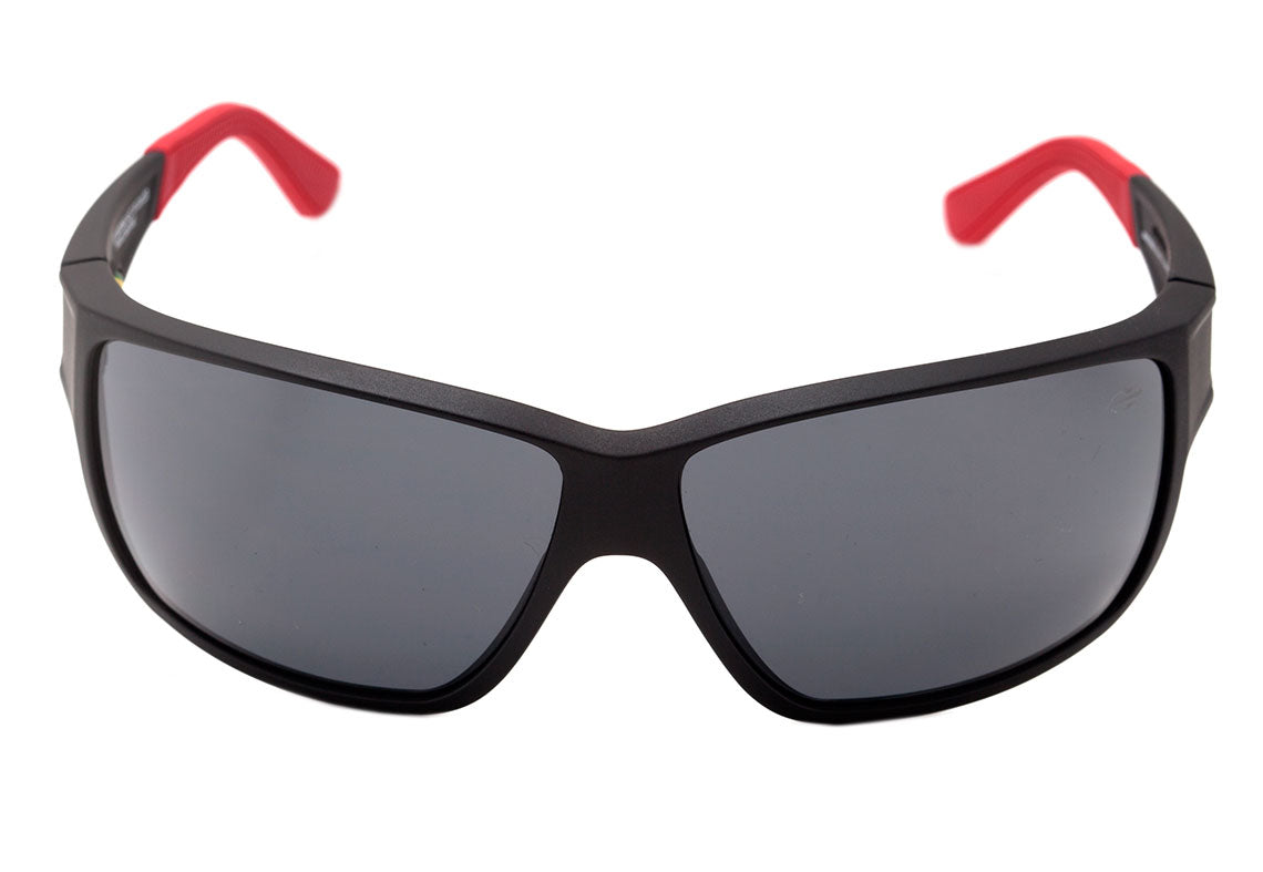 Mormaii Joaca III Preto e Vermelho Fosco / Cinza Unico - Lente 5,5 cm  - Sol
