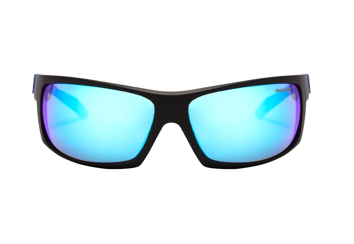 Óculos de Sol Mormaii Joaca Preto Fosco/ Azul Espelhado Unico