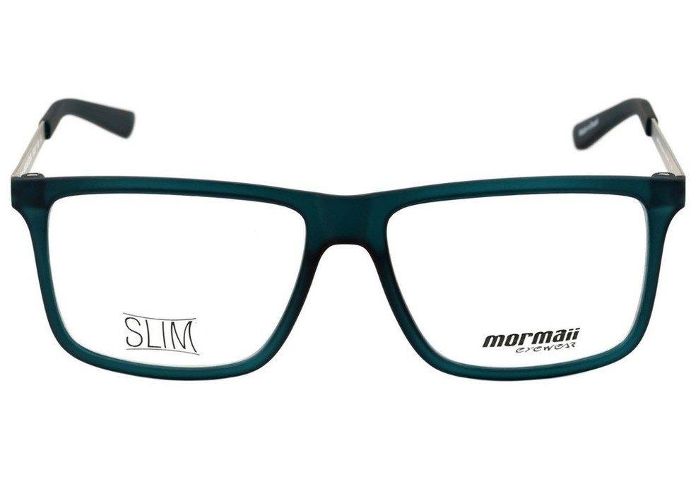 Óculos de Grau Mormaii Khapa Slim Verde E Prata Fosco - Lente 5,6 Cm