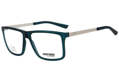 Óculos de Grau Mormaii Khapa Slim Verde E Prata Fosco - Lente 5,6 Cm