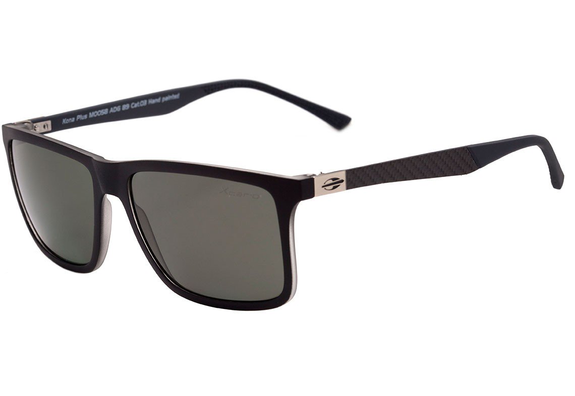 Óculos de Sol Mormaii Kona Plus Preto Fosco/ Verde Polarizado