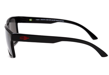 Óculos de Sol Mormaii Lagos Preto Brilho / Preto Espelhado Unico - 52 mm