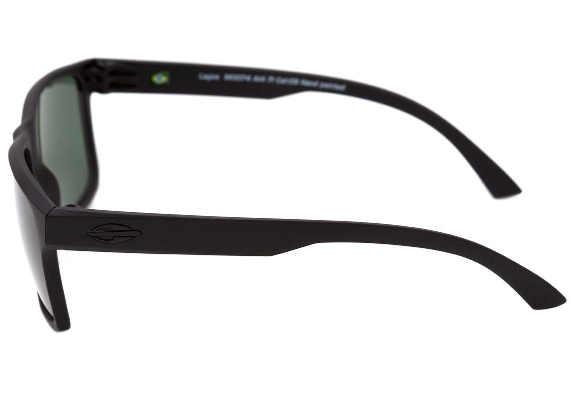 Mormaii Lagos Preto Fosco / Verde G15 Unico - Lente 5,2 cm  - Sol