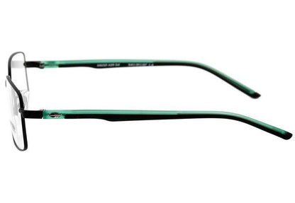 Óculos de Grau Mormaii M 6021 Preto e Verde Fosco - Lente 5,4 cm