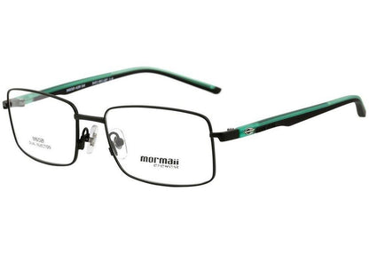 Óculos de Grau Mormaii M 6021 Preto e Verde Fosco - Lente 5,4 cm
