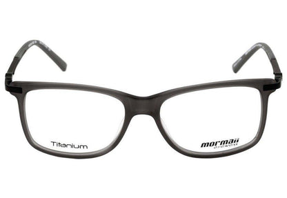 Óculos de Grau Mormaii M 6024 Titanium Cinza Fosco e Preto Brilho - Lente 5,4 cm