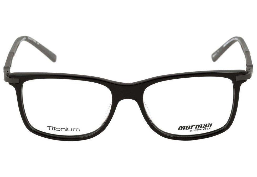 Óculos de Grau Mormaii M 6024 Titanium Preto Brilho e Cinza Fosco - Lente 5,4 cm