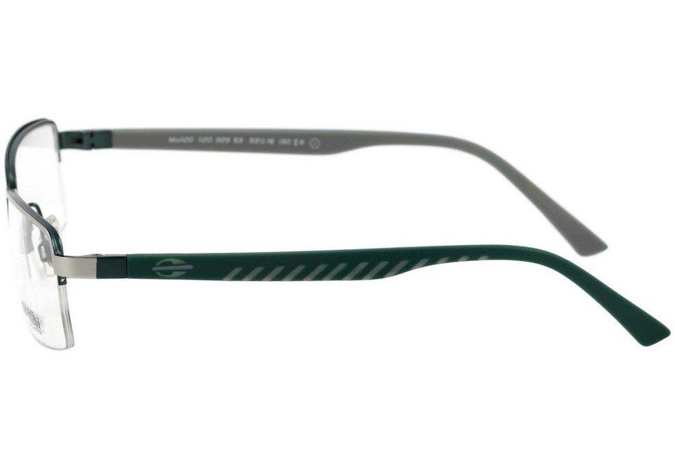 Óculos de Grau Mormaii Mo 1120  Prata Brilho E Verde Fosco - Lente 5,3 Cm