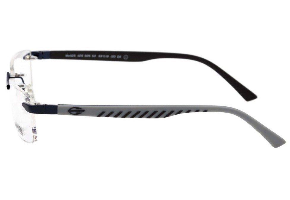 Óculos de Grau Mormaii Mo 1125 Azul Brilho Cinza E Preto Fosco - Lente 5,3 Cm