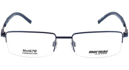 Óculos de Grau Mormaii Mo 1678 Azul Brilho E Preto Fosco - Lente 5,3 Cm