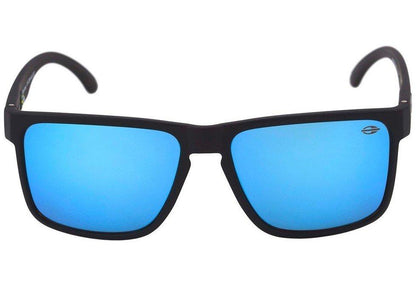 Mormaii Monterey Preto Fosco / Azul Espelhado - Lente 5,6 cm  - Sol