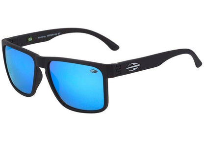 Mormaii Monterey Preto Fosco / Azul Espelhado - Lente 5,6 cm  - Sol