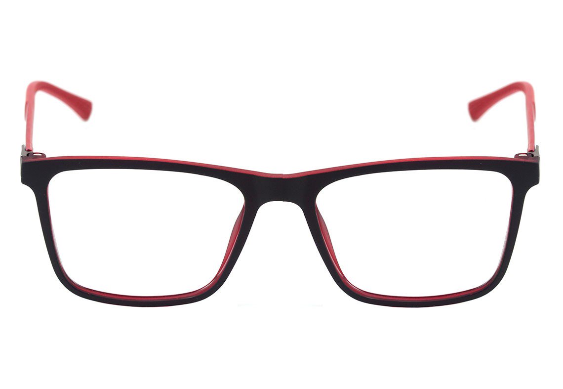 Óculos de Grau Mormaii Mudra Preto e Vermelho Fosco - Lente 5,2 cm