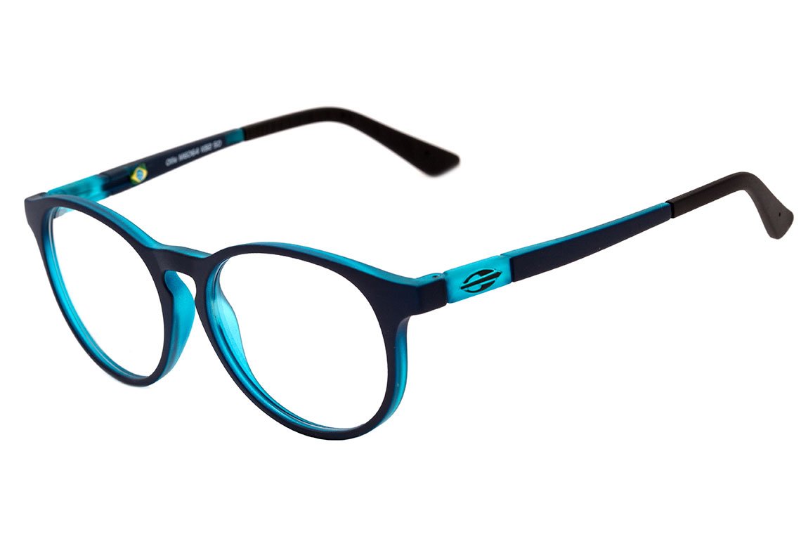 Óculos de Grau Mormaii Ollie NXT Infantil Azul Fosco - Lente 5,0 cm