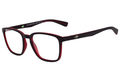 Óculos de Grau Mormaii Osaka Preto E Vermelho Fosco - Lente 5,3 Cm