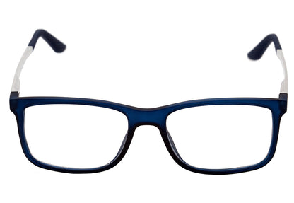 Óculos de Grau Mormaii Pequim Aluminium Azul Translúcido e Prata Fosco - Lente 5,3 cm