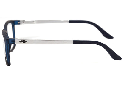 Óculos de Grau Mormaii Pequim Aluminium Azul Translúcido e Prata Fosco - Lente 5,3 cm