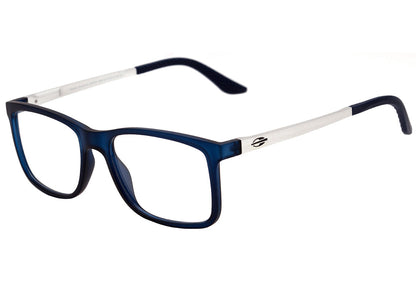 Óculos de Grau Mormaii Pequim Aluminium Azul Translúcido e Prata Fosco - Lente 5,3 cm