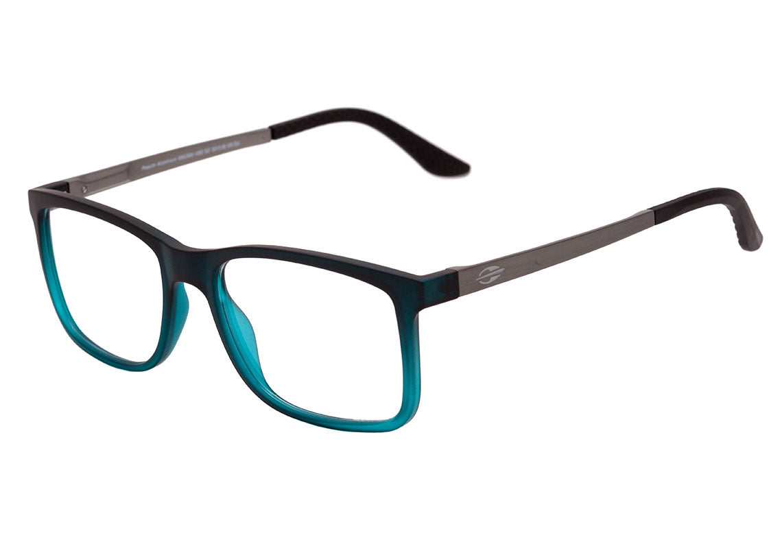 Óculos de Grau Mormaii Pequim Aluminium Azul Translúcido Fosco - Lente 5,3 cm