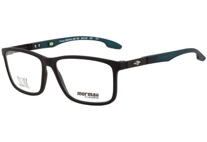Mormaii Prana Preto e Verde Translúcido Fosco - Lente 5,5 cm  - Grau