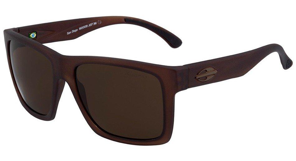 Mormaii San Diego Xperio Marrom Fosco / Marrom Polarizado - Lente 5,5 cm  - Sol
