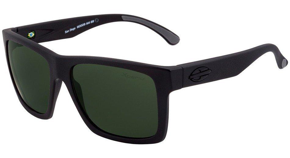 Mormaii San Diego Xperio Preto Fosco / Verde G15 Polarizado - Lente 5,5 cm  - Sol