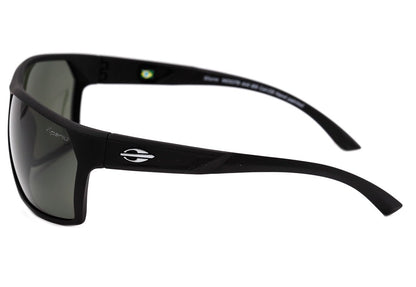 Mormaii Storm Preto Fosco / Verde G15 Polarizado Unico - Lente 6,0 cm  - Sol