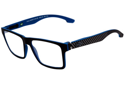 Óculos de Grau Mormaii Swap Clip On Azul E Preto Fosco/ Preto Polarizado/ Prata Espelhado Polarizado Lente 5,6 Cm