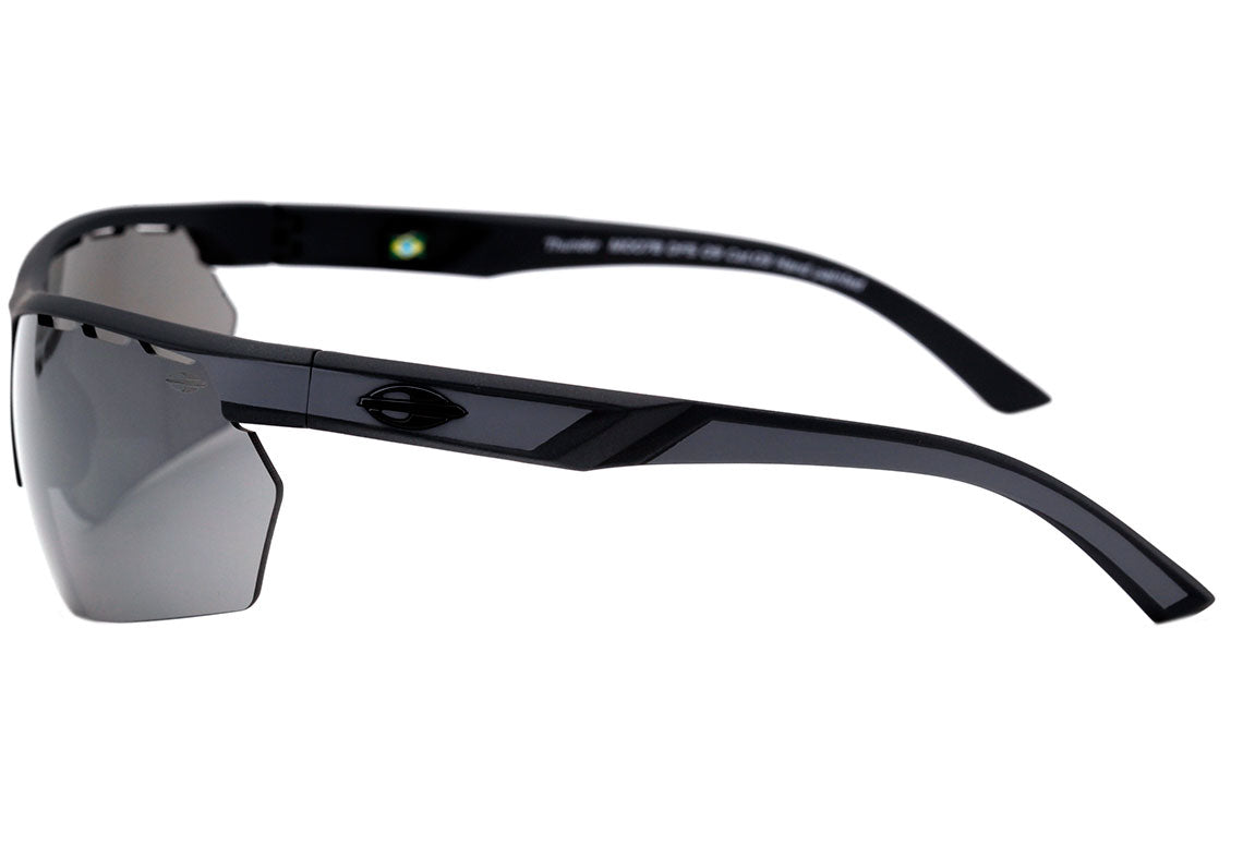 Óculos de Sol Mormaii Thunder Cinza Fosco / Cinza Espelhado Unico - Lente 6,2 cm