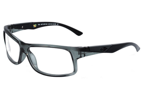 Óculos de Grau Mormaii Vibe Cinza Translúcido e Preto Brilho - Lente 5,4 cm