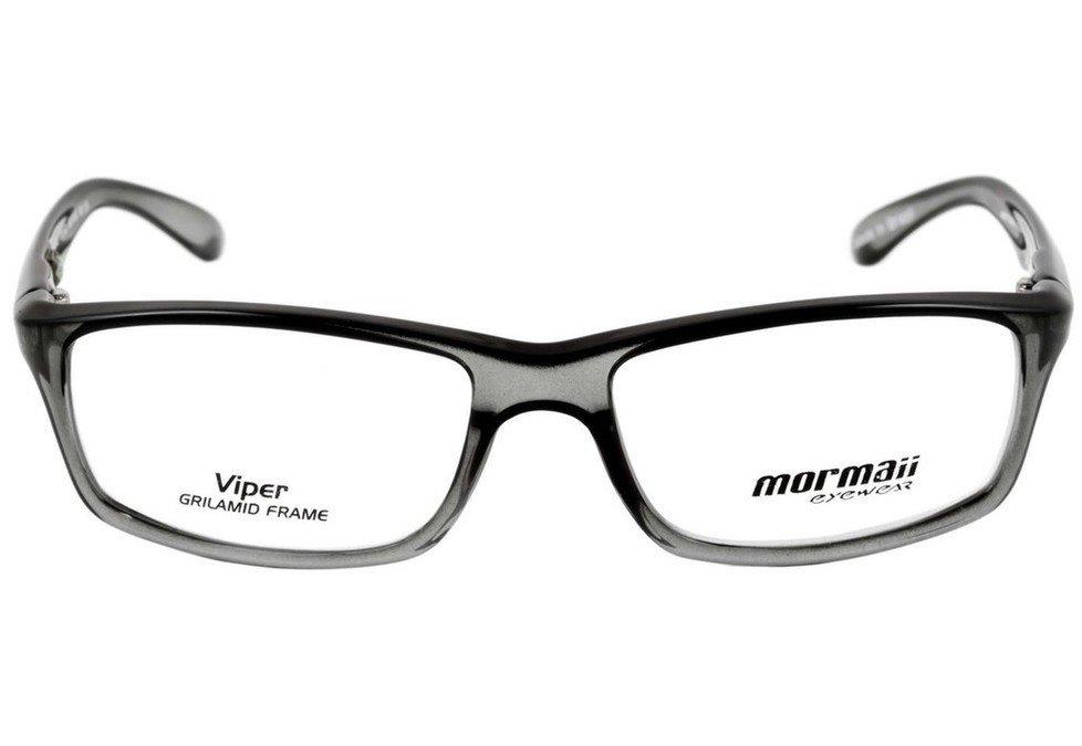 Óculos de Grau Mormaii Viper Infantil Preto Translúcido Brilho - Lente 5,0 Cm