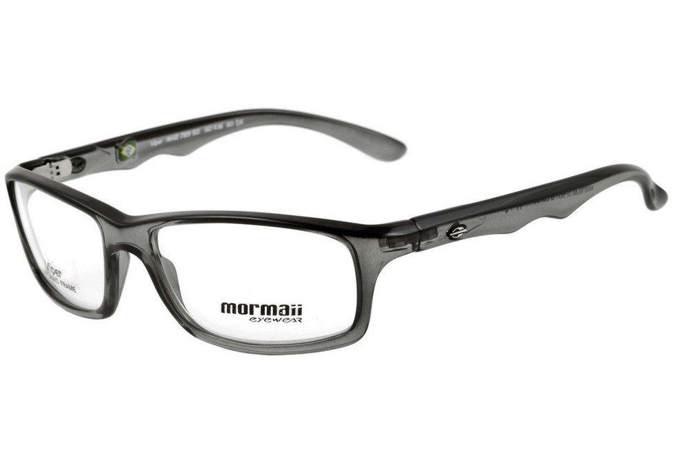 Óculos de Grau Mormaii Viper Infantil Preto Translúcido Brilho - Lente 5,0 Cm