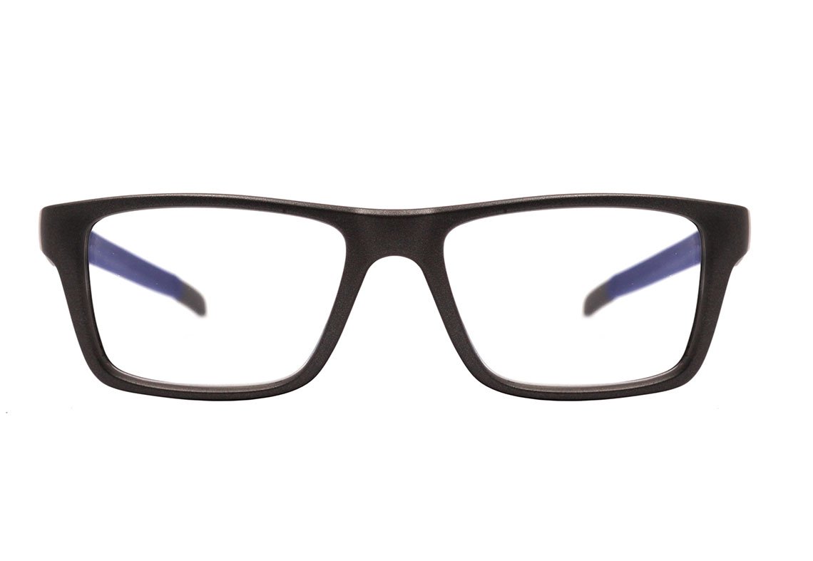 Óculos de Grau HB 93160 Switch Clip On Matte Graphite / Blue Chrome Polarized  - Lente 5,3 cm