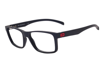 Óculos de Grau Hb 93161 Switch Clip On MATTE NAVY/ SILVER Lente 5,3 cm