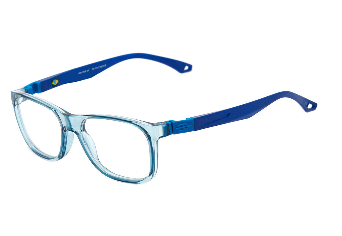 Óculos de Grau Mormaii Grab NXT Infantil Azul Translúcido Brilho - Lente 5,1 cm