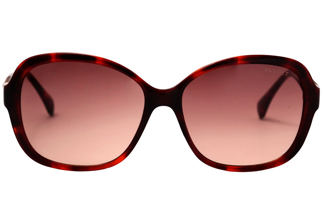 Óculos de Sol Bulget BG 9118 I G21 MARROM MESCLADO BRILHO/ MARROM DEGRADÊ Lente 5,8 cm