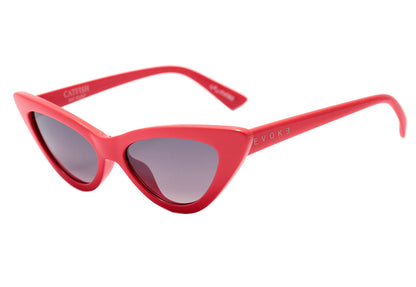 Evoke Catfish LC01 Vermelho Brilho Preto Degradê - Sol - 54 mm