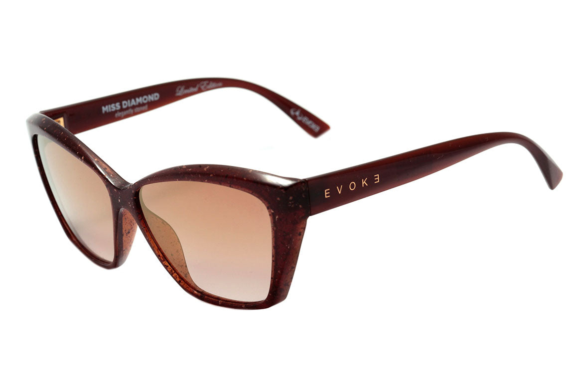 Evoke Miss Diamond CK01 Cork Shine / Brown Gold Flash Unico - 58 mm