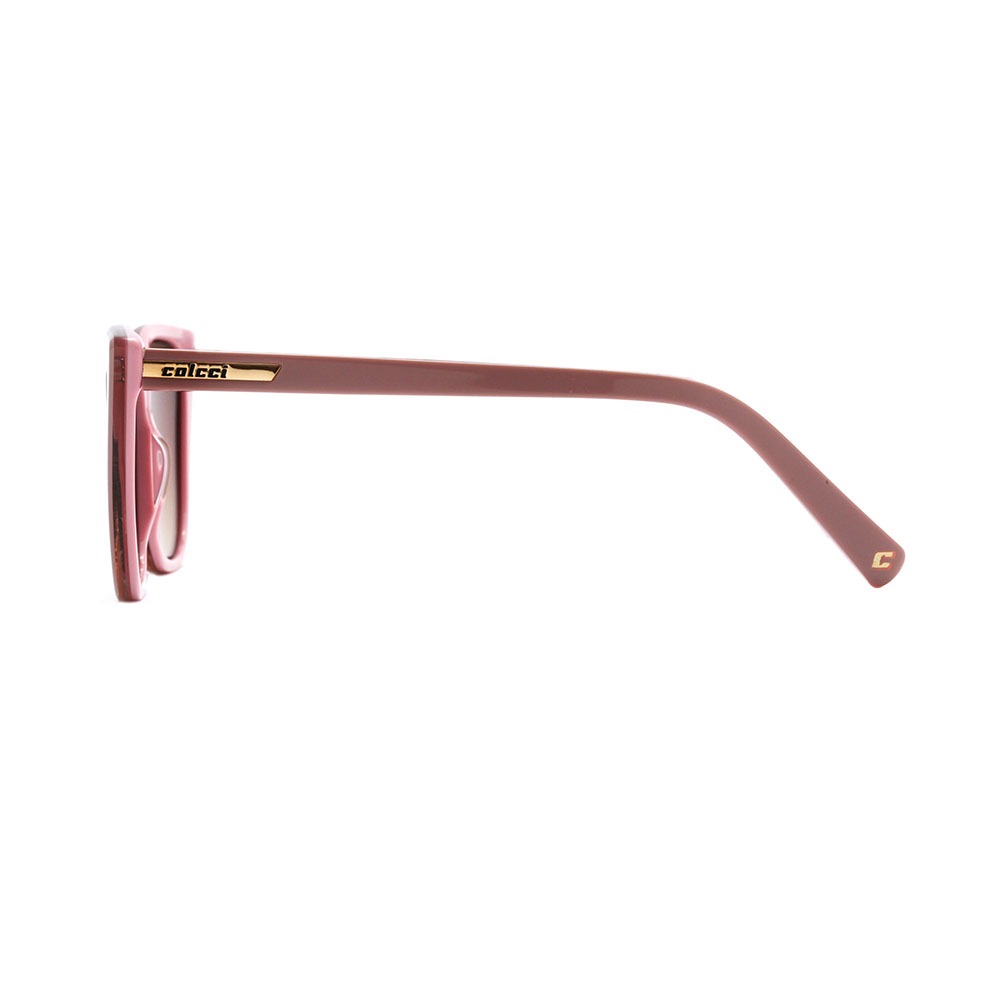 Infantil Colcci Cecilia Fun Rosa Brilho/ Marrom - 44 mm