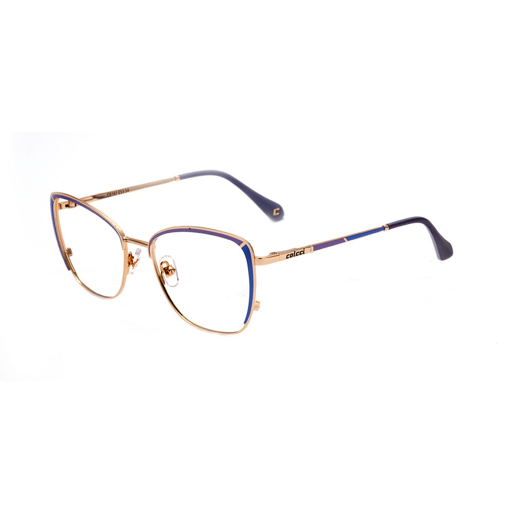 Colcci 6161 Dourado e Lilás Brilho - Lente 5,4 cm  - Grau