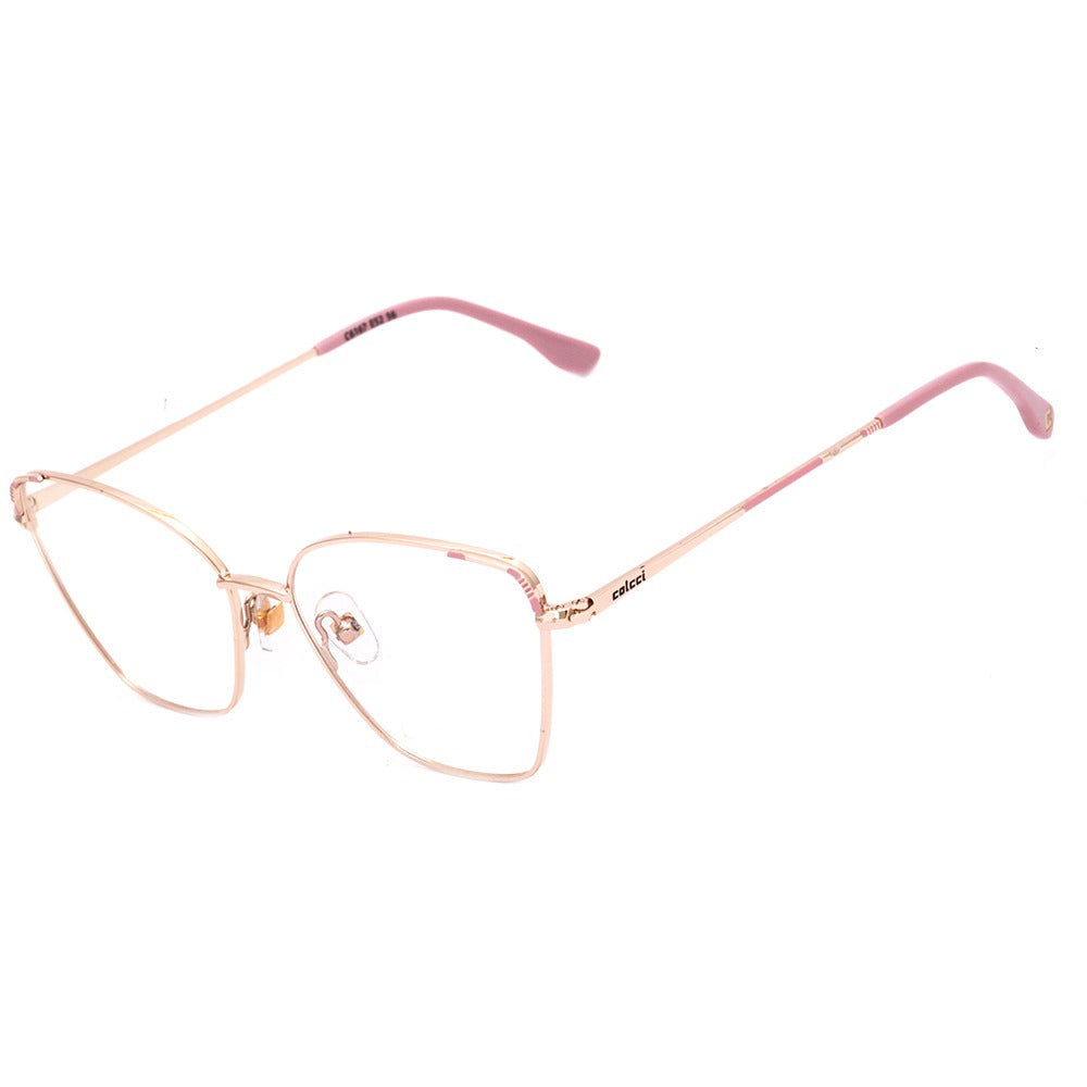 Colcci 6167 Dourado e Rosa Brilho - Lente 5,6 cm