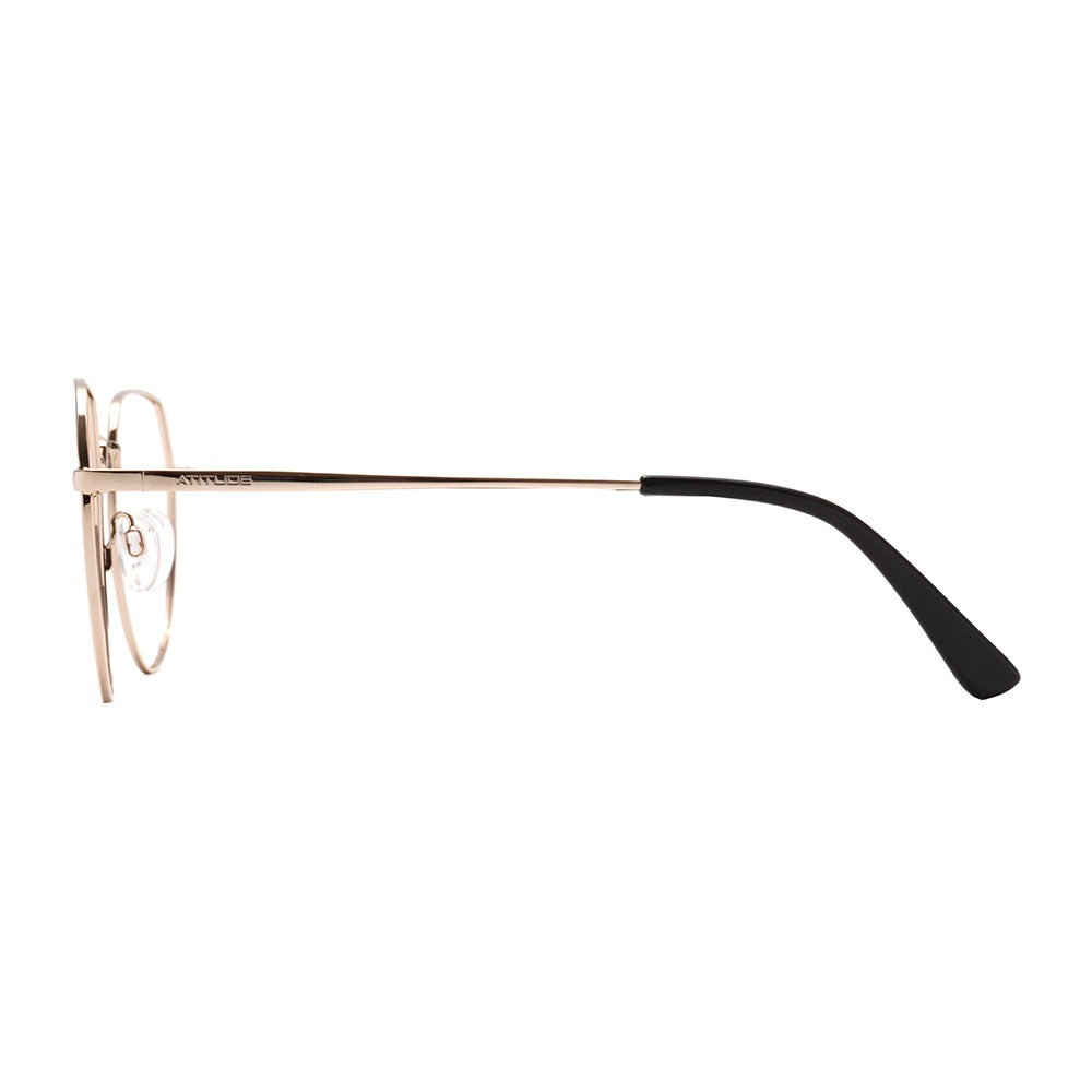 Atitude Riley Clip On 04A Dourado e Preto Brilho Marrom Degradê - Grau - 55 mm