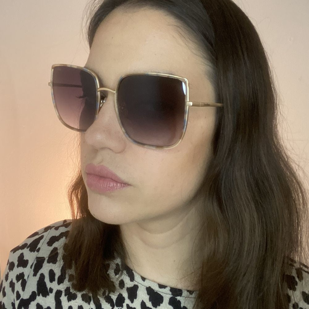 Colcci C0210 Dourado Fosco/ Preto Degradê - Lente 6,1 cm  - Sol