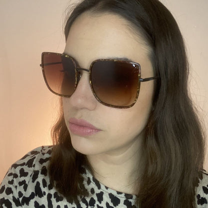 Colcci C0210 Preto Fosco/ Marrom Degradê - Lente 6,1 cm