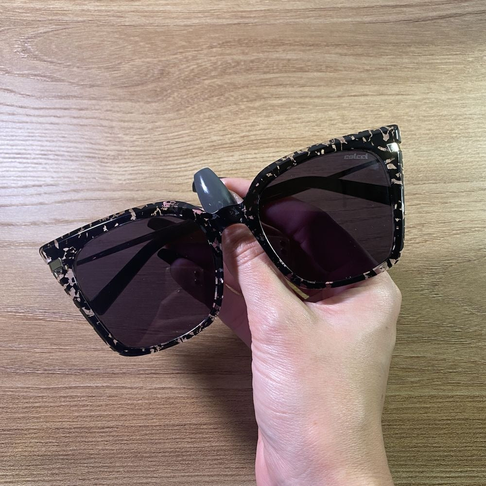 Colcci Dani Preto Mesclado Brilho/ Preto - Lente 5,4 cm  - Sol