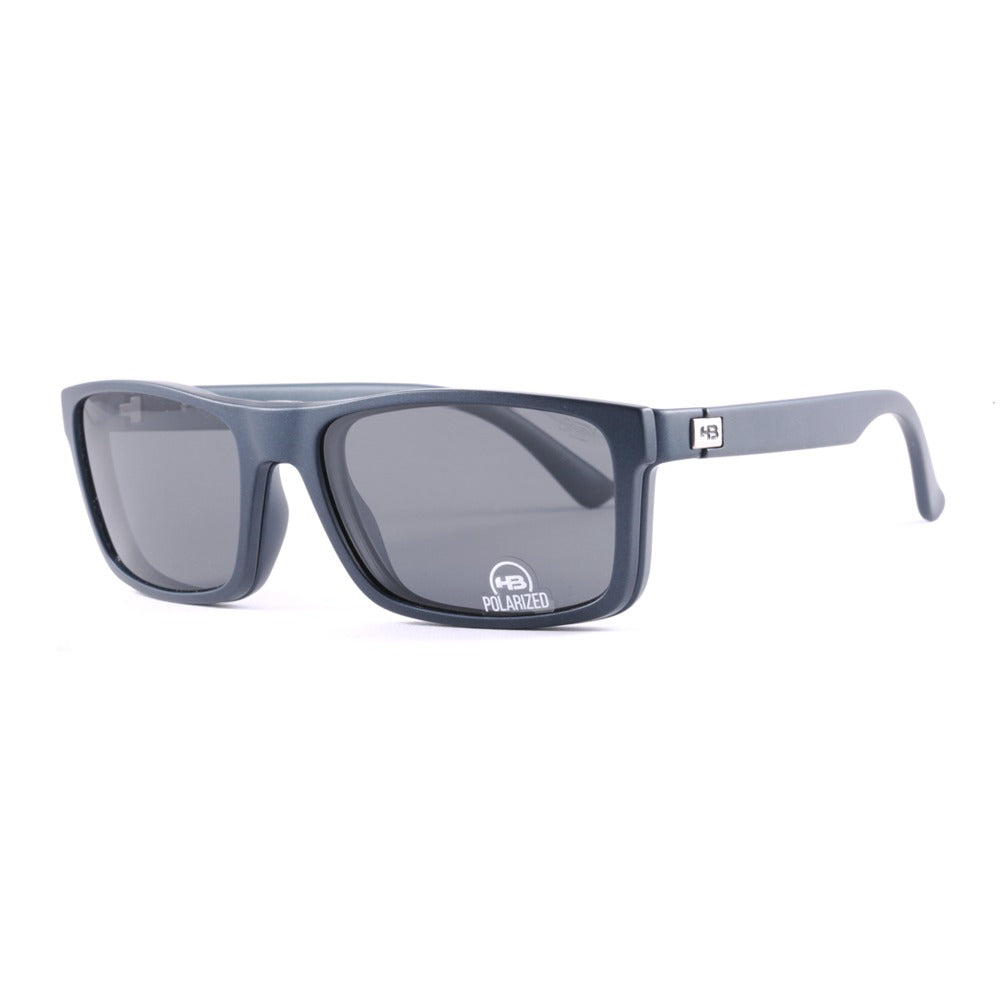 HB Switch Clip on 0426 Matte Navy/ Polarized Gray  - Grau Lente 60 mm