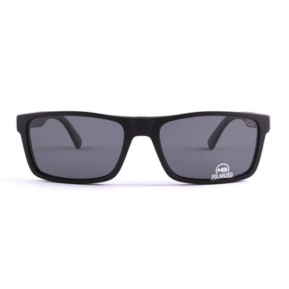 HB Switch Clip on 0426 Matte Black/ Polarized Gray  - Grau Lente 60 mm