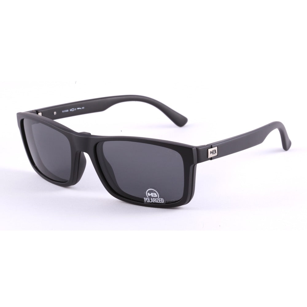 HB Switch Clip on 0426 Matte Black/ Polarized Gray  - Grau Lente 60 mm