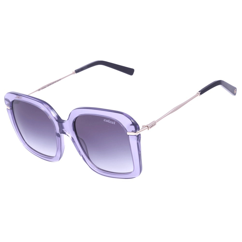 Colcci Camila Queiroz Chelsea Roxo Translúcido/ Preto Degradê - Lente 5,4 cm  - Sol